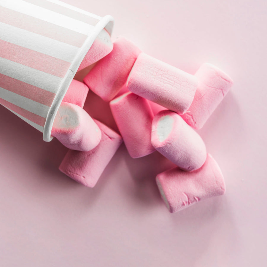 Marshmallow perfumes for sweet scent lovers – Lucky Candy by Montale, Marzipan Gourmand by Theodoros Kalotinis, and Oriana by Parfums de Marly with fluffy, creamy, and sweet accords