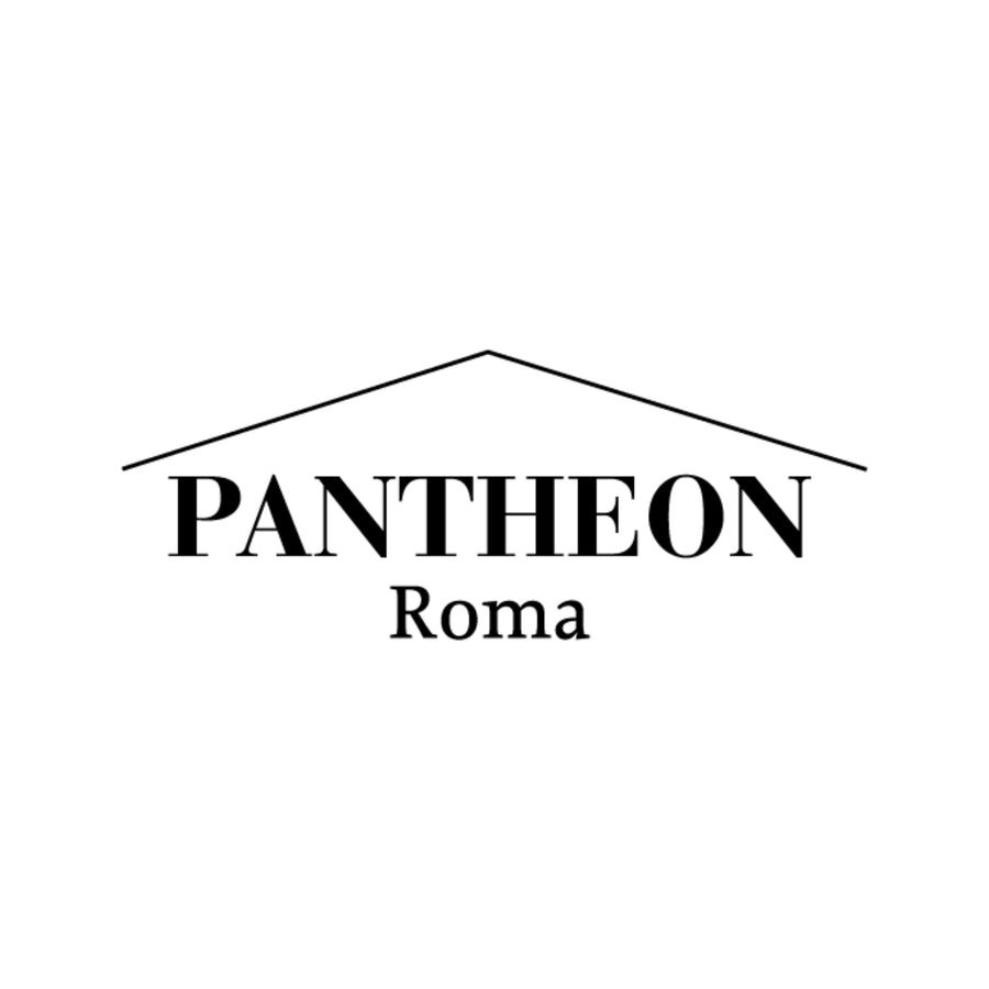 Pantheon Roma logo - a sophisticated emblem, combining the historical influence of Rome with the art of perfumery, representing the luxury niche perfume brand, Pantheon Roma, known for its exclusive Italian fragrances