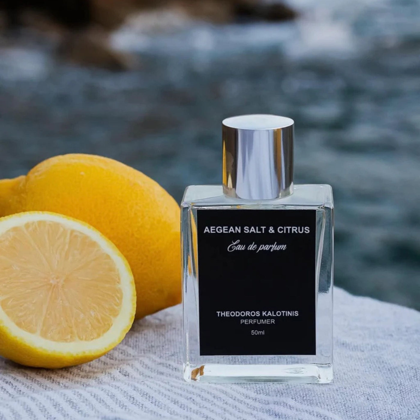 Sal del mar Egeo y cítricos Teodoro Kalotinis parfumexquis