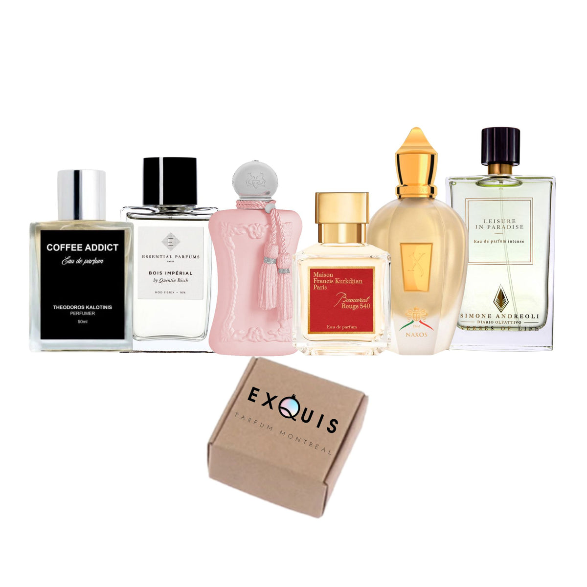 Top 6 best selling fragrances discovery sample set Parfumexquis