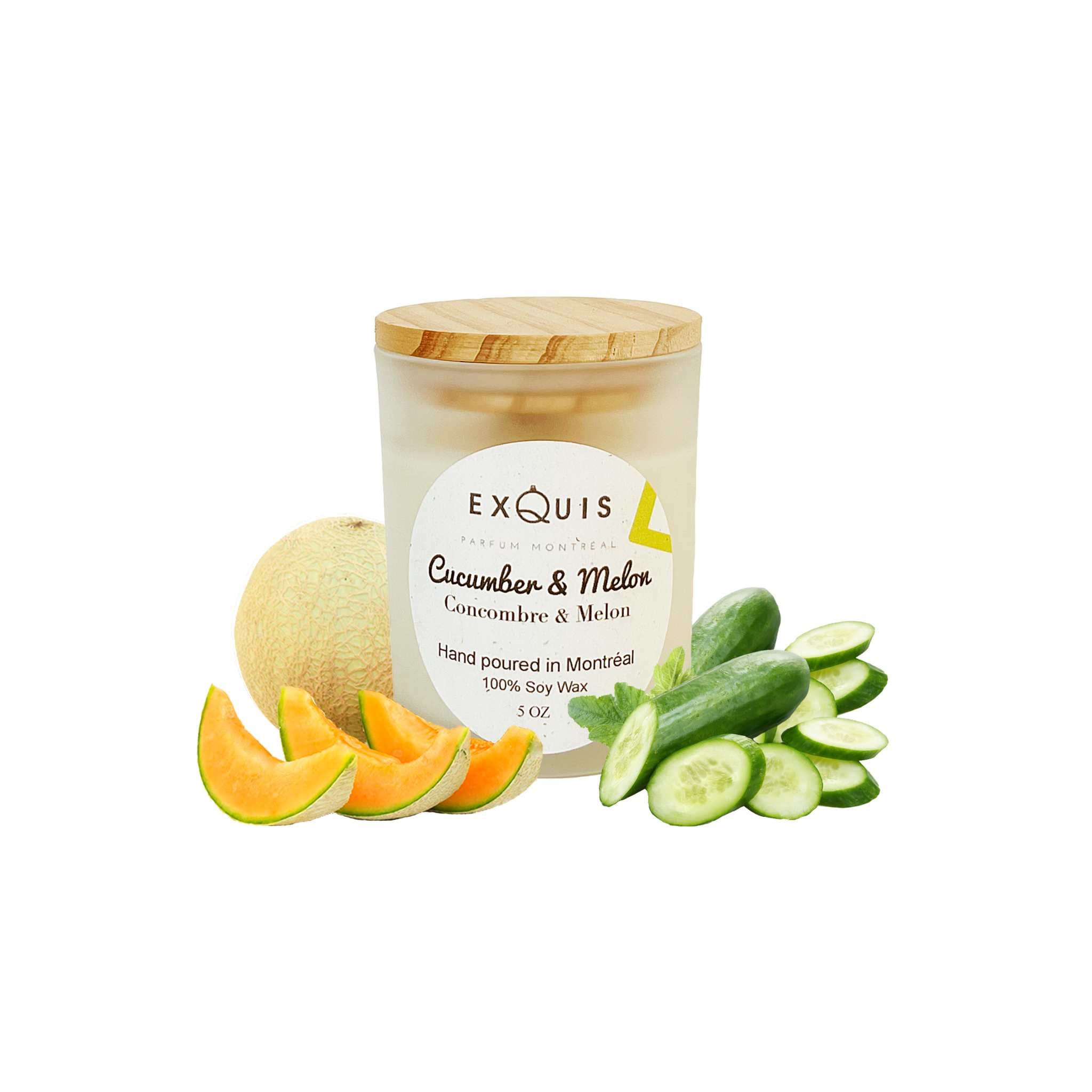 Cucumber & Melon Candle wooden wick