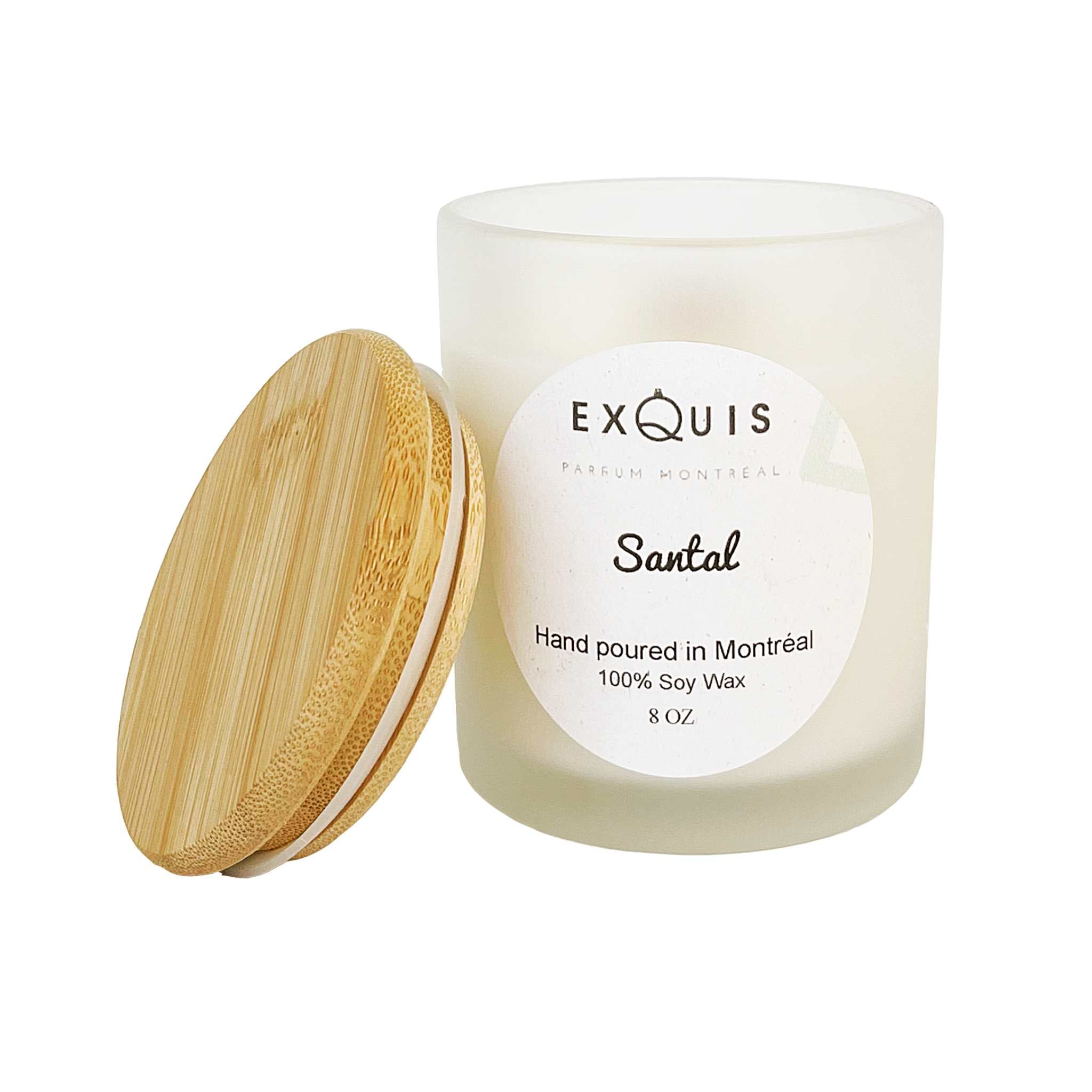 santal candle parfum exquis